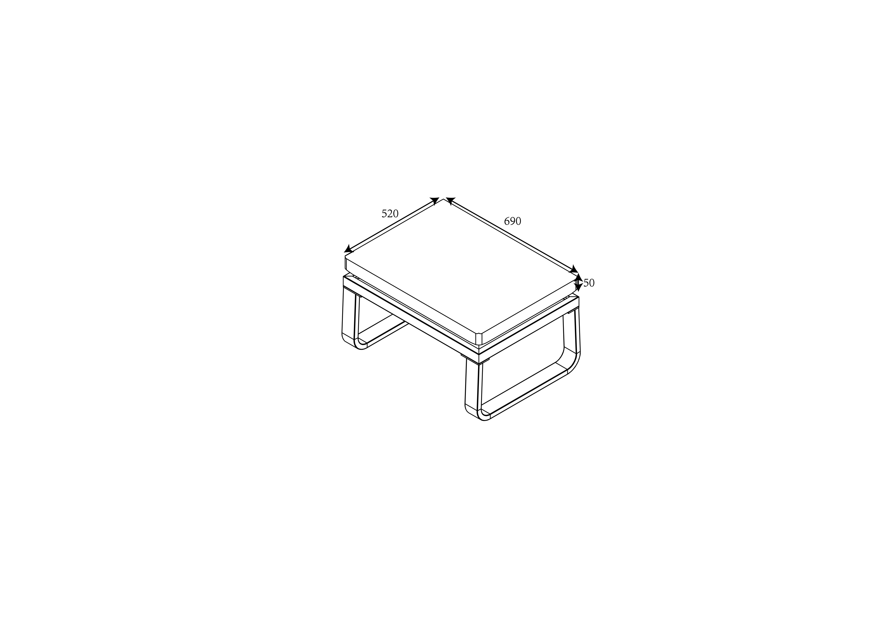Orka 2 Seat Lounge Set with Adjustable Table dimensions